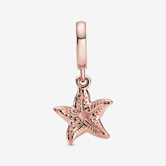 Pandora Sparkling Starfish Dangle Charm - Picture 2 of 6